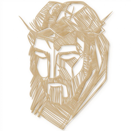 Produto artesanal recortado a laser em formato de SANTA FACE DE JESUS | MDF