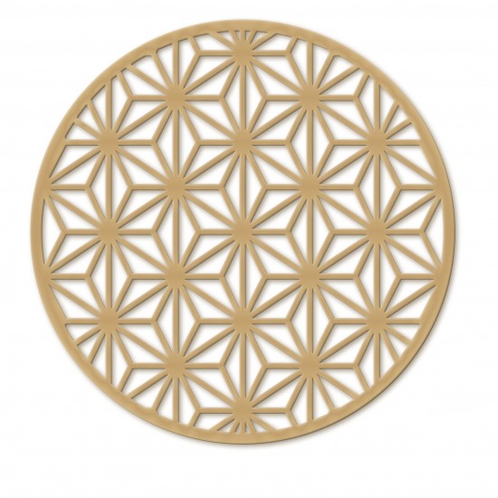 Produto artesanal recortado a laser em formato de Mandala Geometria Sagrada | MDF